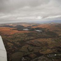 Plane aerial view over wing pilot lessons © John  Mclinden 2012